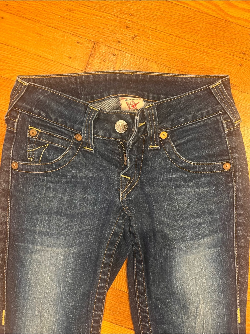 Vintage True Religion Julie Skinny Low Rise Jeans — Size 24